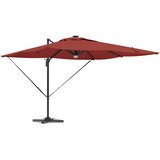 Roma Suncobran Crvena 286 x 284 x 270 cm Aluminij i poliester | Eponuda.ba