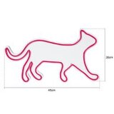WALLXPERT dekorativna plastična led rasveta kitty the cat red | ePonuda.com