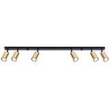 Sollux Lighting Stropna svetilka WINX 6L črna/zlata, (21347466) | Shoptok.si