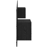 vidaXL uzglavlje s ormarićem s ladicama crni hrast 337 x 32,5 x 80 cm | shoptok.hr