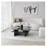 Hanah home Klub sto Saga Square, 90x35x90 cm, Crni | Eponuda.ba