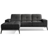 ELTAP Črna kotna sedežna garnitura (levi kot/z ležalnikom) Torrense – | Shoptok.si