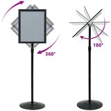  Postolje za poster Crna a3 Aluminij i PVC | shoptok.hr