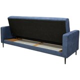 P & B ZOFA S POSTELJNO FUNKCIJO, modra tekstil | Shoptok.si