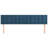  Posteljno vzglavje 2 kosa temno modro 100x5x78/88 cm žamet, (20793023) | Shoptok.si
