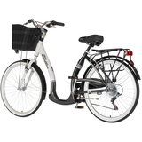 Visitor bicikl city vintage 26" alu 18" v-brake 6 brzina 155-178cm (s/m) belo crni 1262102 | Eponuda.com