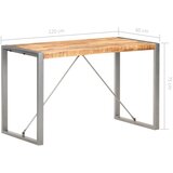  Blagovaonski stol od grubog masivnog drva manga 120x60x75 cm | Eponuda.ba