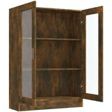  Vitrina boja dimljenog hrasta 82,5x30,5x115cm konstruirano drvo | Shoptok.si