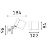 Ideal Lux STENSKA LED-SVETILKA 13 W 3000 K 220-240 V | Shoptok.si