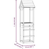  Toranj za igru 53 x 46,5 x 194 cm od masivne borovine | shoptok.hr