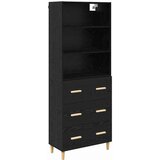 vidaXL Highboard 2 pcs Crni hrast 69,5 x 34 x 180 cm Konstruirano drvo | shoptok.hr