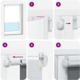 vidaXL Rolo zavjesa Blackout svijetlo siva 55x150 cm Širina tkanine | shoptok.hr