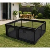 prostrana dečija ogradica za igru 180x200x65cm ( KLK2613-Black )