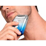  Moški aku. mini električni brivnik 2 glave za obraz in brado USB | Shoptok.si