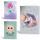 ABC123 Komplet zvezkov A4 Dekleta, brezčrtni, 52 listov, sortirano, 4 + 1 GRATIS | Shoptok.si