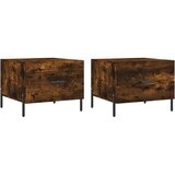  Stolići za kavu 2 kom boja hrasta 50x50x40 cm konstruirano drvo | shoptok.hr