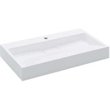  Umivaonik od lijevanih minerala/mramora 80 x 46 x 11 cm bijeli | shoptok.hr