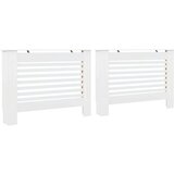 Beli pokrovi za radijator 2 kom bijeli 112 x 19 x 81,5 cm mdf | shoptok.hr