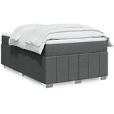  Krevet box spring s madracem tamnosivi 120 x 190 cm tkanina | shoptok.hr