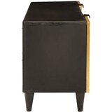 TV ormar Crna i zlatna 105 x 33 x 46 cm Konstruirano drvo | Eponuda.com