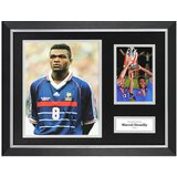  Marcel desailly signed photo framed 16"x12" france autograph memorabilia coa Cene