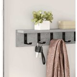  Vješalica za kapute na zidu Betonski sivi 60 x 10,5 x 10,5 cm | shoptok.hr