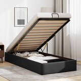 Maison Chic Otomanski Posteljni okvir - Enojna postelja - Postelja za odrasle brez vzmetnice črn 90x200 cm-J1922, (21767909) | Shoptok.si
