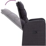  7-dijelni vrtni blagovaonski set s jastucima crni | shoptok.hr