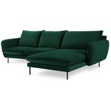 Cosmopolitan Design Temno zelena žametna kotna zofa (desni kot) Vienna - Cosmopolitan Design | Shoptok.si