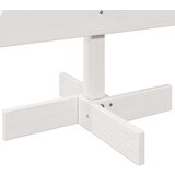 vidaXL Lesena novoletna jelka za okras bela 100 cm trdna borovina | Shoptok.si