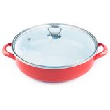 Fackelmann tiganj sa drškama 28cm+stakleni poklopac,emajl