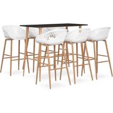  7-dijelni barski set crno-bijeli | shoptok.hr