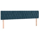  box spring s madracem LED tamnoplavi 200x200 cm baršun | shoptok.hr