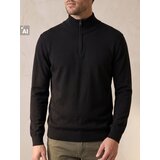 Sinsay Pamučni džemper s kratkim patentnim zatvaračem | shoptok.hr