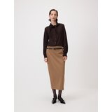 Reserved Midi suknja s pojasom - zlatnosmeđe | shoptok.hr