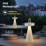  LED prigušiva spoljašnja punjiva dodirna stona lampa HALO LED/1,5W/3,7V 3000 mAh IP44 siva | Eponuda.com