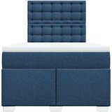 vidaXL Krevet s oprugama i madracem plavi 120 x 190 cm od tkanine | shoptok.hr