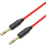 audio kabel - UPA11 AUX jack 3,5mm - 1m - Crvena / Crna KP26691