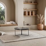 MOME Crni/sivi okrugao stolić za kavu u mat dekoru ø 90 cm Clarisa – | shoptok.hr