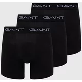 Gant Boksarice 3-pack moški, črna barva