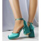 Gemre Green pumps embellished with rhinestones Jodi | Shoptok.si