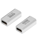 INF 2-Pack 240W 80Gbps USB-C ženski na ženski adapter, podpira 8K@60Hz video White, (5000291549) | Shoptok.si