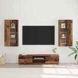  Set TV komoda Zidne FLORIN 3 pcs Staro drvo Konstruirano drvo | shoptok.hr