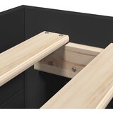  Okvir za krevet crni 75 x 190 cm od konstruiranog drva | shoptok.hr