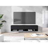 P & B nizka omarica A140, črna, vzorec ribje kosti, led | Shoptok.si