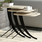 Hanah home pion 3 - travertine travertine nesting table (3 pieces) | ePonuda.com