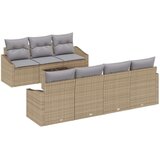  Set od 8 vrtnih sofa s jastučićima bež poli rattan | shoptok.hr