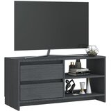 TV ormarić sivi 80 x 31 x 39 cm od masivne borovine | shoptok.hr