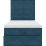  Okvir kreveta s madracima tamnoplavi 100x200cm baršunasti | shoptok.hr