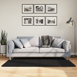 vidaXL Preproga HUARTE kratka vlakna mehka in pralna črna 80x150 cm | Shoptok.si